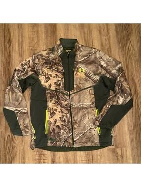 Under Armour XL Camo Poly Jacket UA Storm Scent Control Realtree EUC